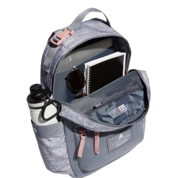 Adidas Charcoal and Pink Backpack - Picture 3 of 7